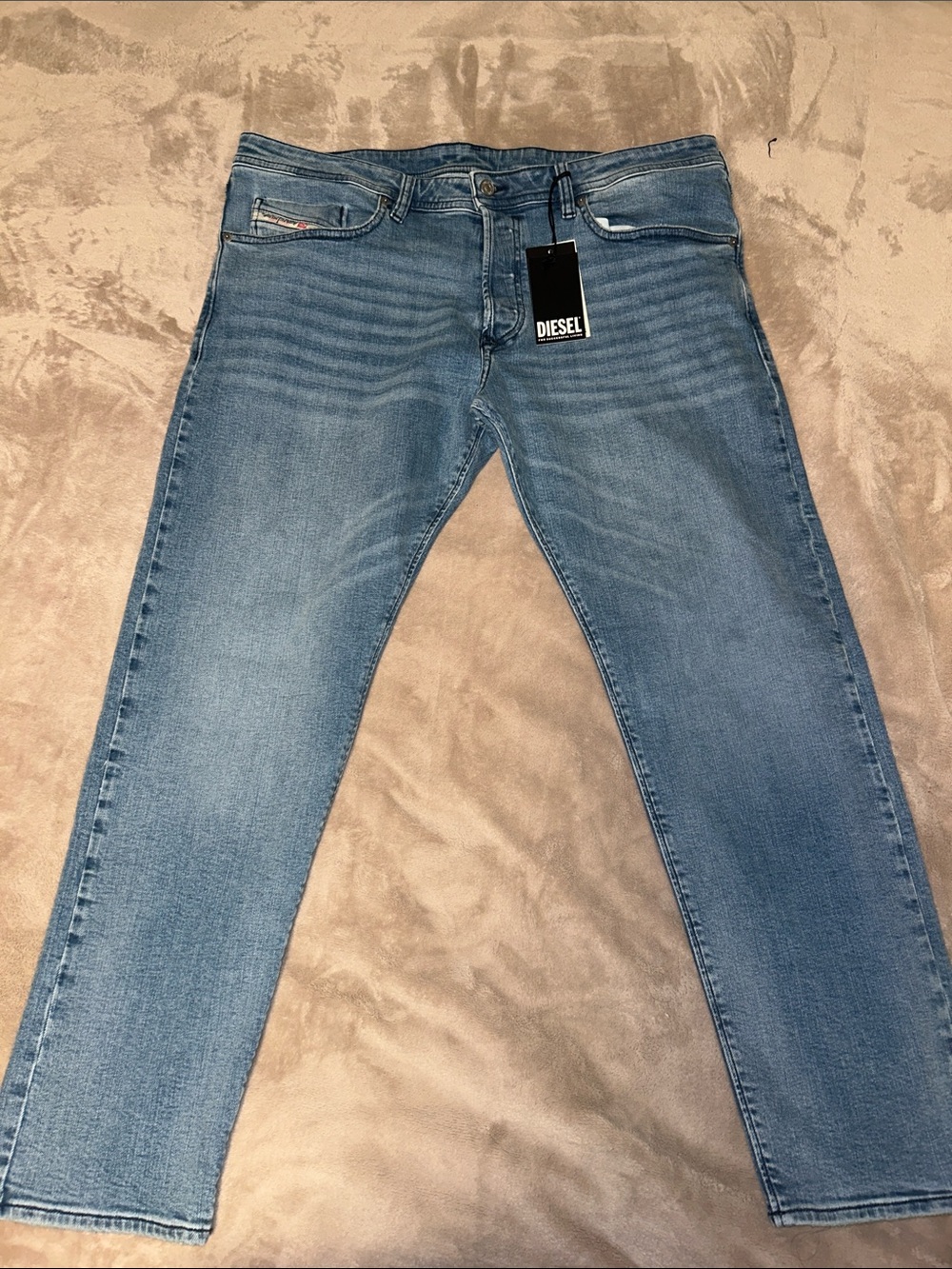 Diesel Men's Slim Straight Jeans — Light Blue